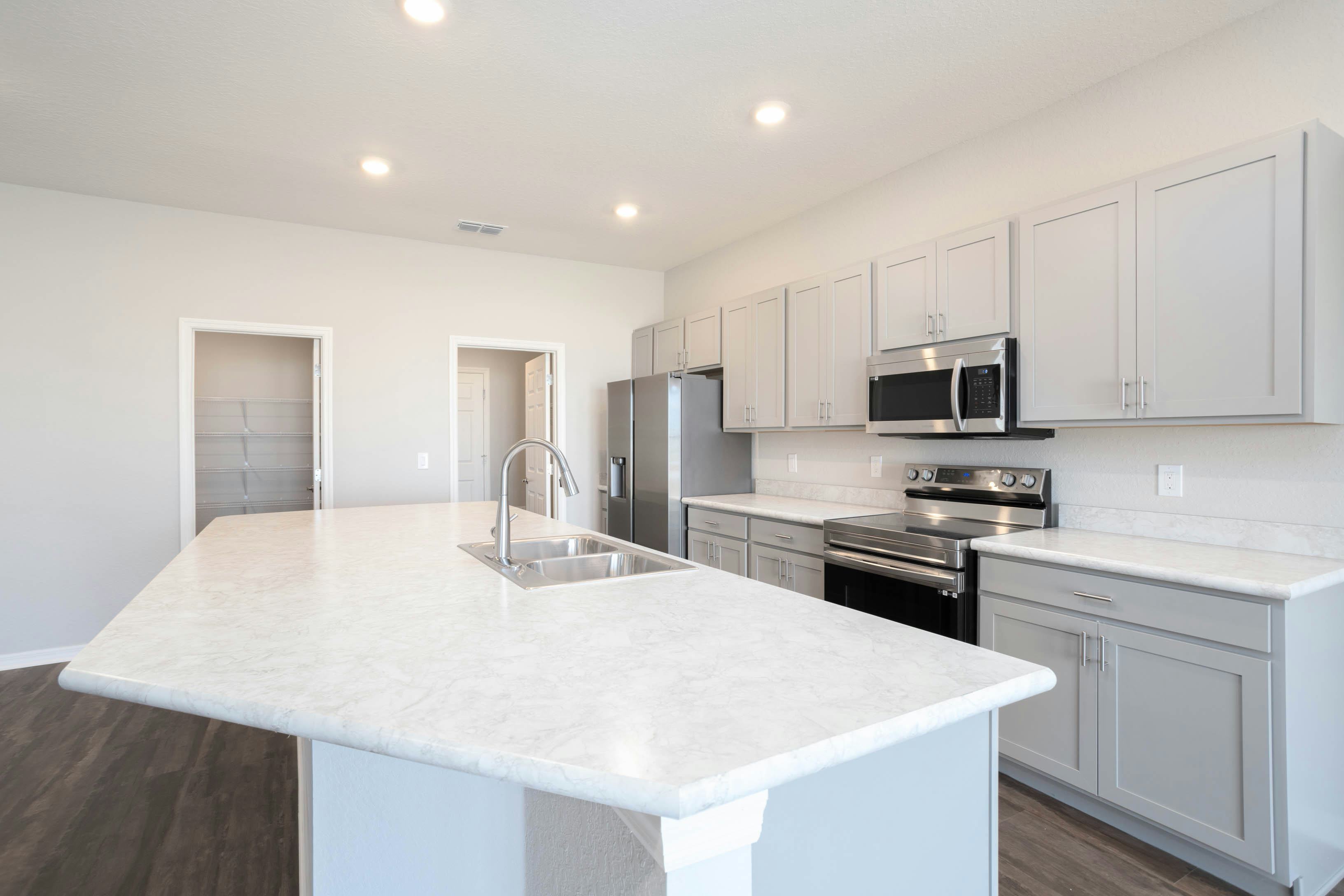 Appliances are installed prior to you moving into your new construction home